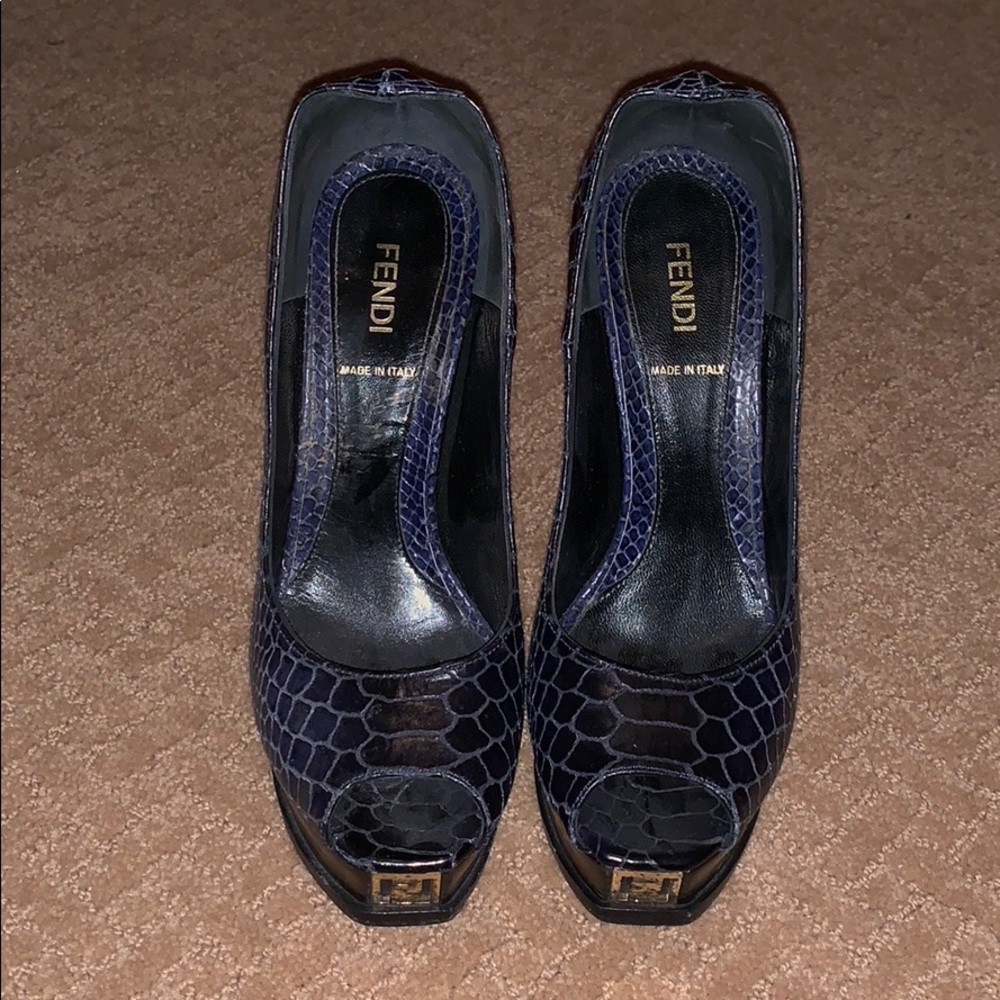 Fendi open toe pumps
